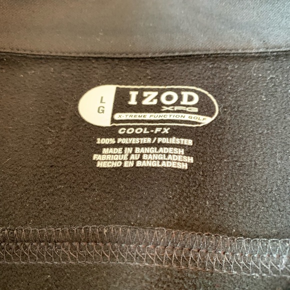 Izod Cool FX Golf 1/4 Zip Pullover Size L Gray - Picture 2 of 5